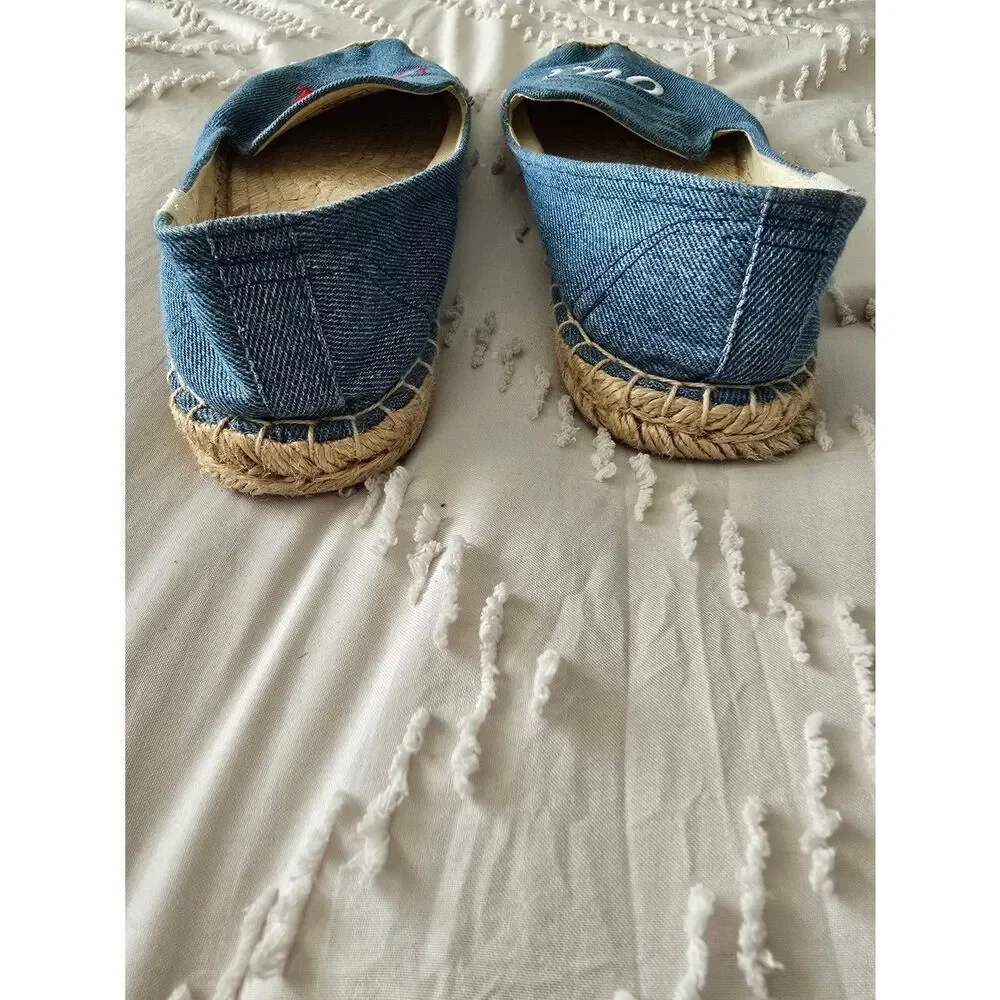 Soludos Blue Denim Slip-On Espadrilles